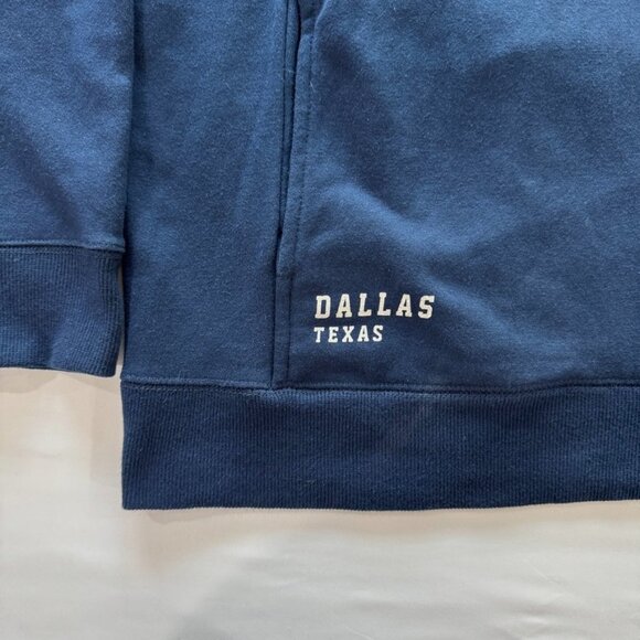 NFL Pro Line Dallas Cowboys Men's XL Blue Quarter String Hoodie - Picture 2 of 9